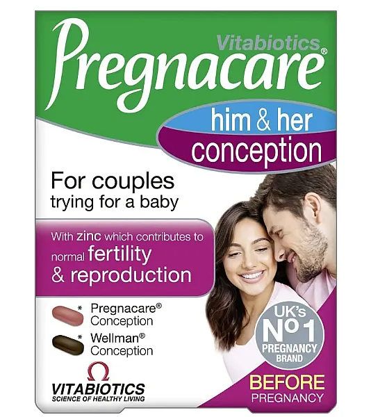 Vitabiotics PREGNACARE Him & Her Conception 2X30 tabs